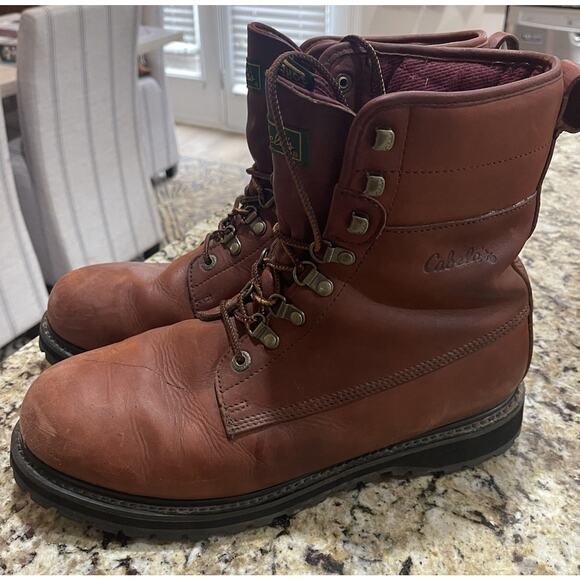 Vintage Cabela\'s Iron Ridge Leather GORE-TEX Insulated Boots Men’s 13 EE main image 4